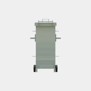 120 LT Metal Galvaniz Çöp Konteyneri