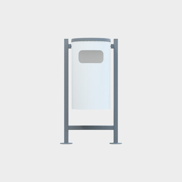Trash Can with Profile Legs