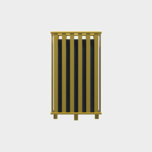 Profiled Square Model Trash Can