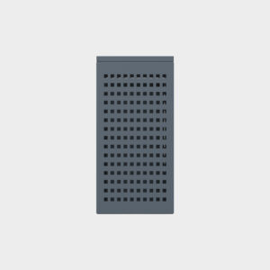 Square Patterned Trash Can
