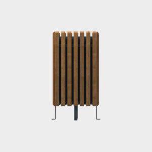 Wooden Fence Model Trash Bin
