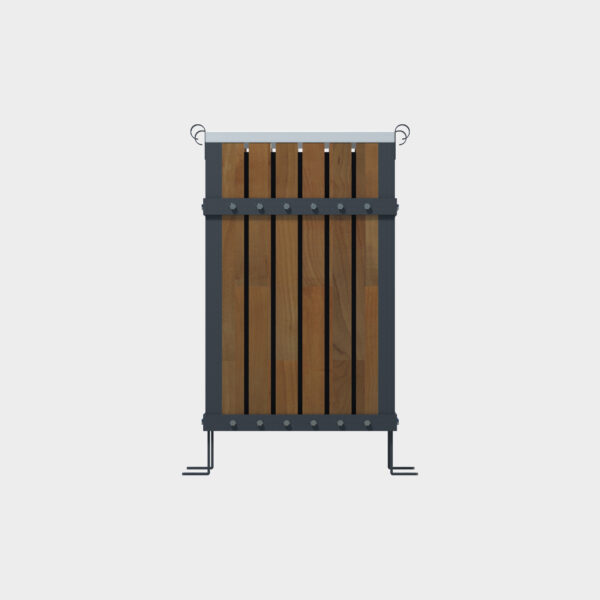 Wooden Ashtray Trash Can