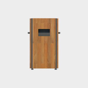 Wooden Portable Trash Can