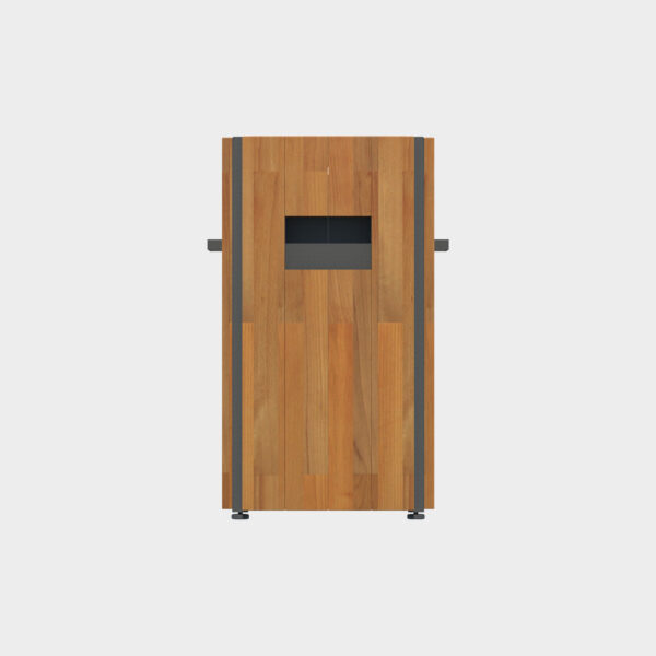 Wooden Portable Trash Can