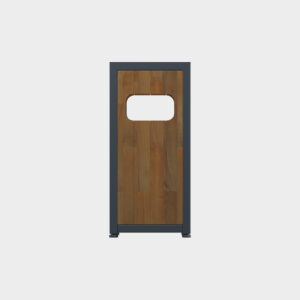 Wooden Style Garden Type Trash Can