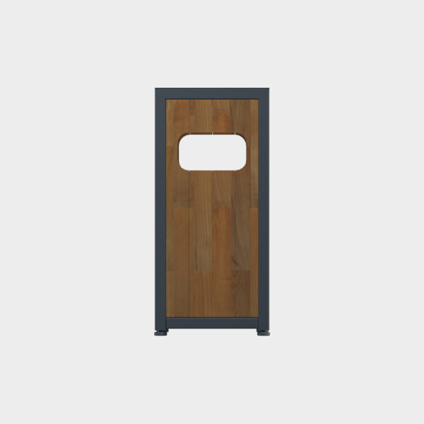 Wooden Style Garden Type Trash Can