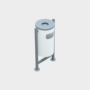 Trash Can with Profile Legs