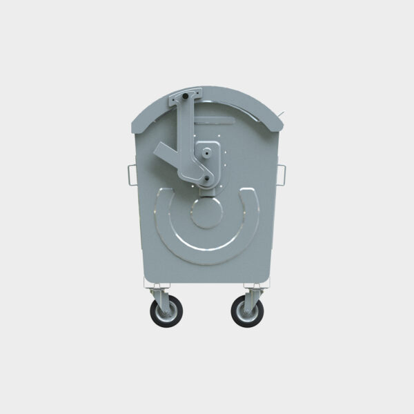 1100 LT Dome Lid Metal Galvanized Garbage Container