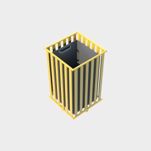 Profiled Square Model Trash Can