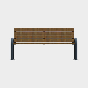 Single-Sided Bank with Half Armrest