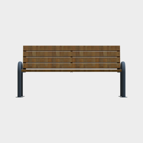 Single-Sided Bank with Half Armrest