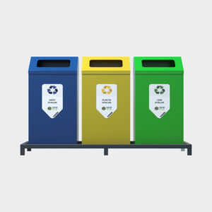 Standard 3-Piece Recycling Bin Set