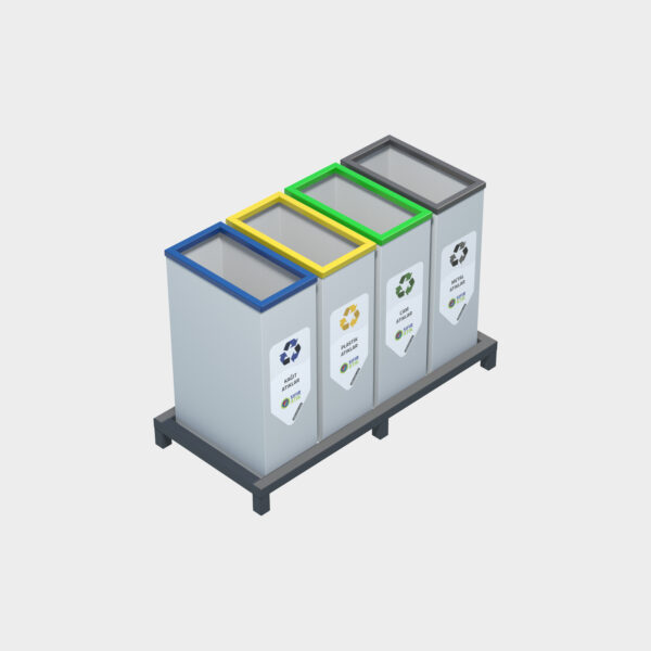 Cube 4-Layer Recycling Bin