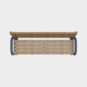 Single-Sided Bank with Half Armrest