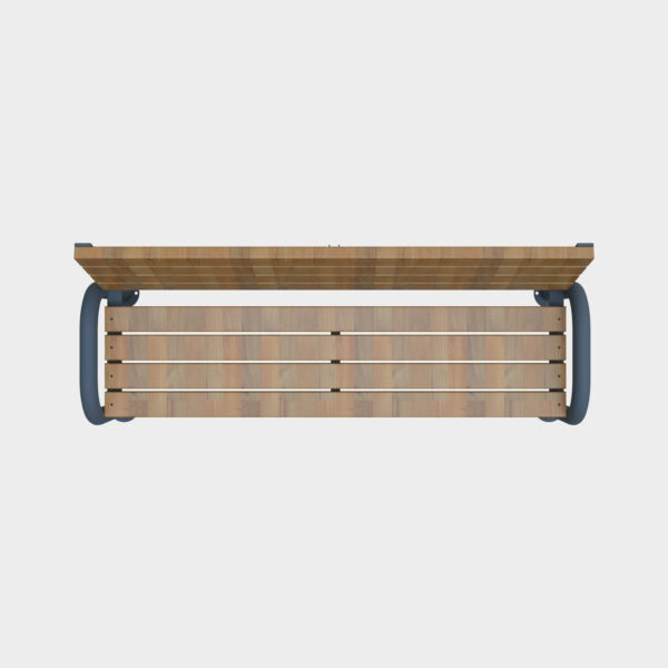 Single-Sided Bank with Half Armrest