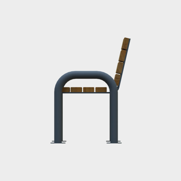 Single-Sided Bank with Half Armrest