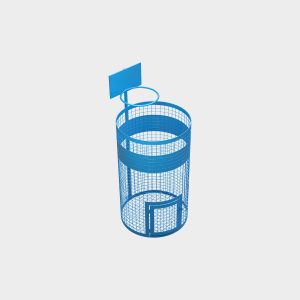 Waste Collection Center with Basketball Hoop