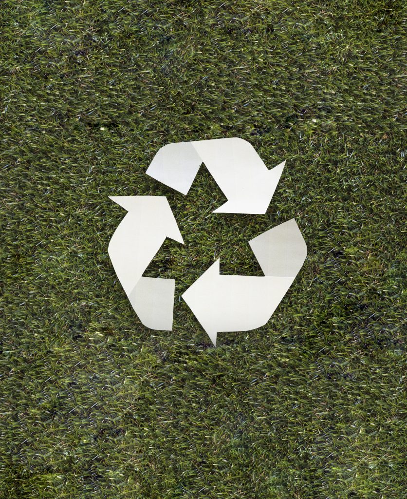 recycle symbol grass 2