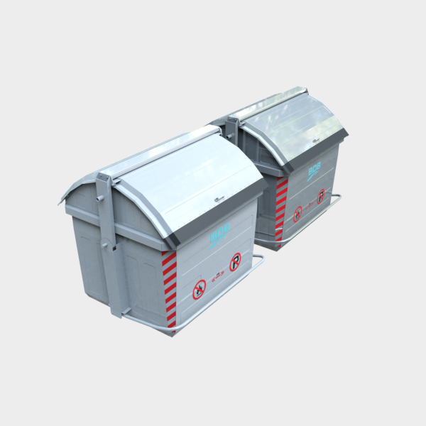3200 LT METAL GALVANIZED GARBAGE CONTAINER