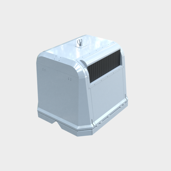 3750 LT METAL GALVANIZED GARBAGE CONTAINER