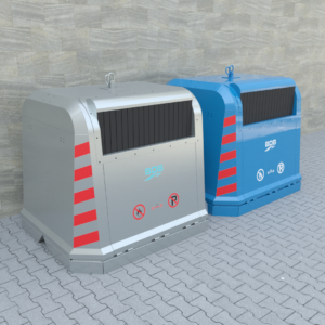 3750 LT METAL GALVANIZED GARBAGE CONTAINER
