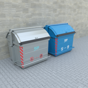 3200 LT METAL GALVANIZED GARBAGE CONTAINER