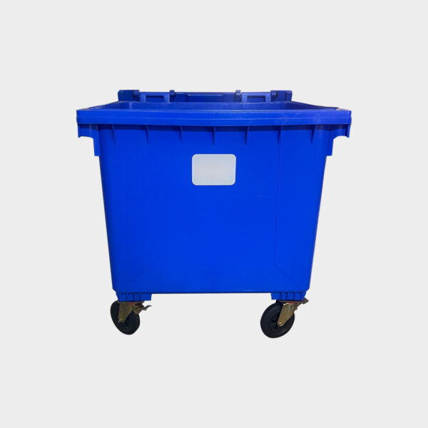1100 LT Çift Kapaklı Plastik Çöp Konteyneri