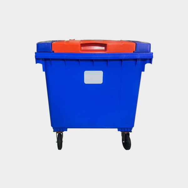1100 LT Çift Kapaklı Plastik Çöp Konteyneri