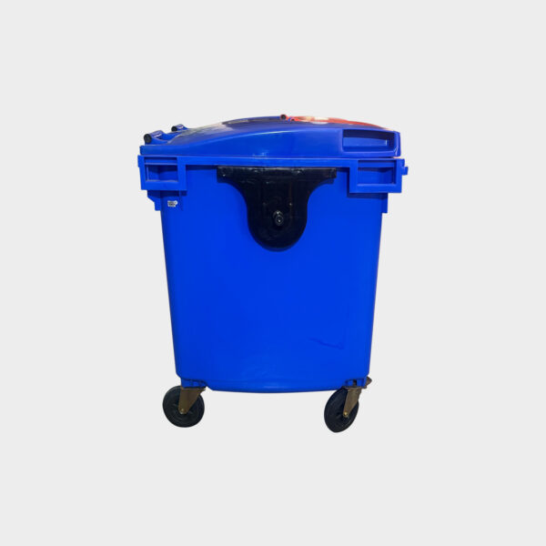 1100 LT Çift Kapaklı Plastik Çöp Konteyneri