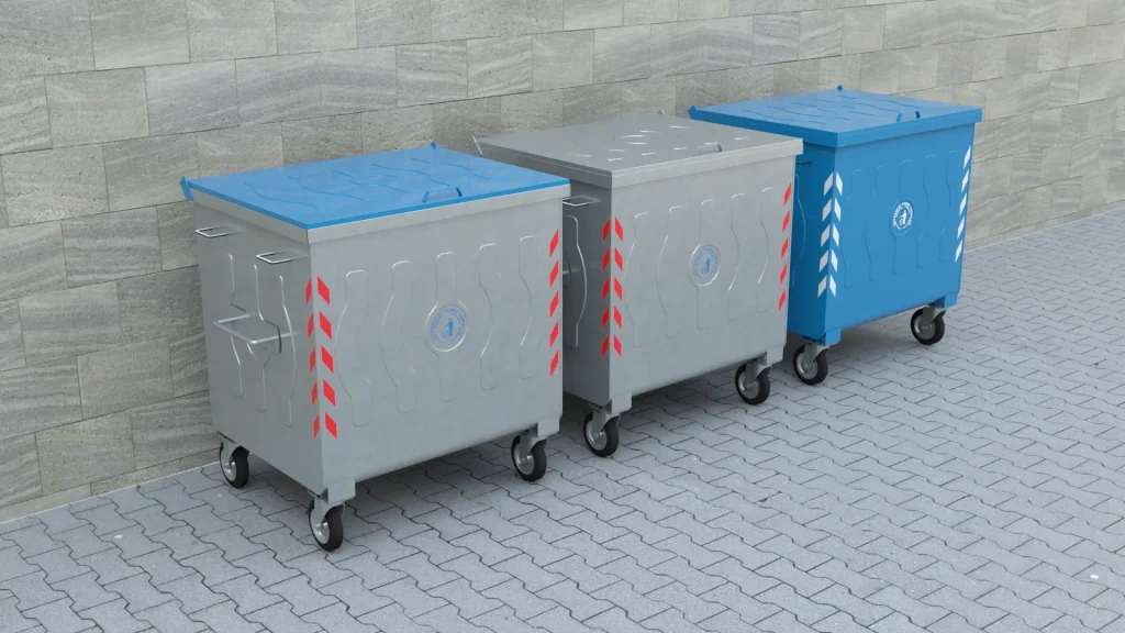 1100l metalkonteyner web render perpective scene