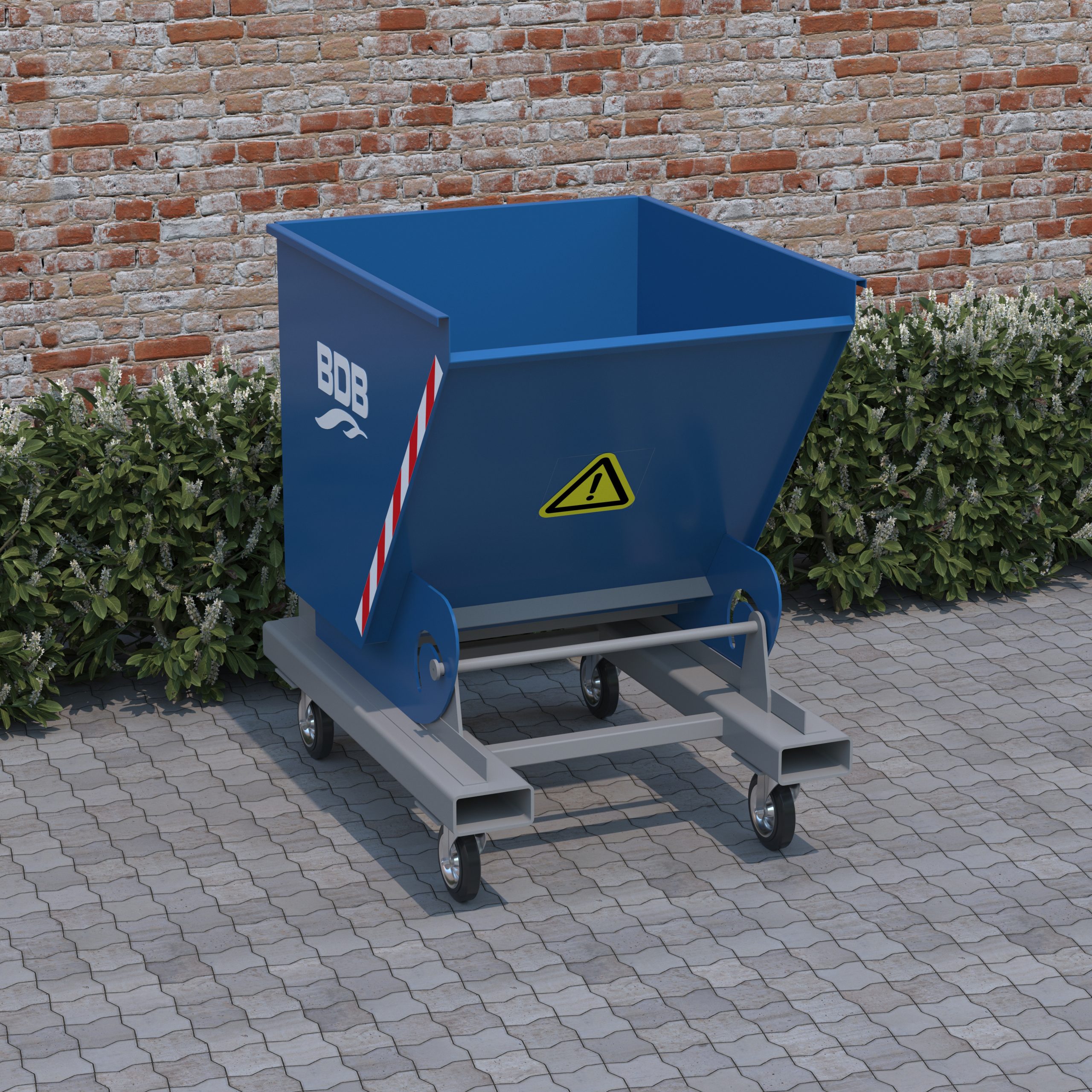 1Yrd³ / 0.75m³ Devirmeli Moloz Konteyner 1 render1 scaled