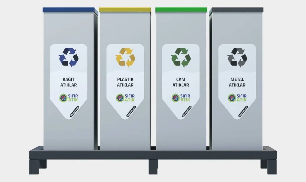 sıfır atık çöp kovaları