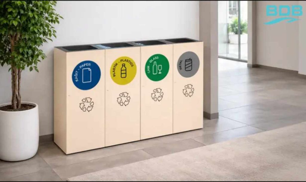 Recycling Bins for Municipalities: The Right Model for Every Public Space 2 recycling bins for schools