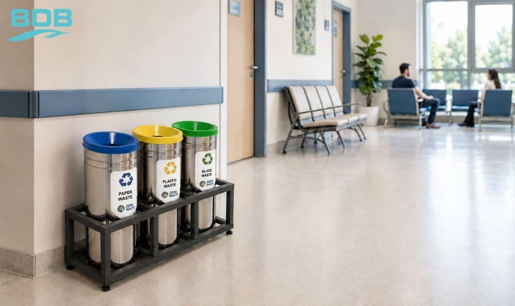 hospital recycling bins